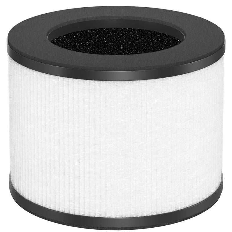 Tolife TZ-K1 Air Purifier Replacement Filter, MK01 MK06 Air Purifiers, 3-In-1 H13 HEPA Filter Replacement for Smoke Pollen Dander, Black