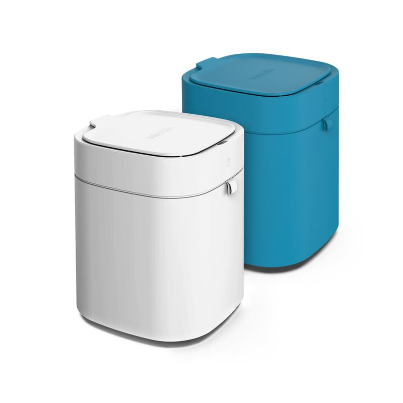 Intrelife Smart Sensor Wastebasket for Living Room Bedroom Kitchen Bathroom 3.5 Gallon Trash Can Self Sealing Auto Refill Smart Bin