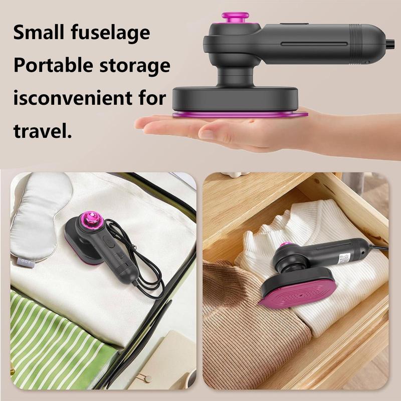 Portable Handheld Clothes Steamer and Iron, Steamer for Clothes for Wrinkles Remove, Horizontal and Vertical Steamer, Compact for Vacation, Home