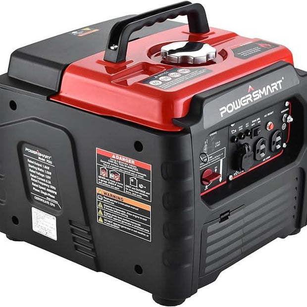 Powersmart 1500-Watt Gas Powered Portable Inverter Generator, Super Quiet, Ultra-Light Small Generator for Camping Outdoor,Fishing, Parallel Capable, CARB Compliant,Portable,Weather Resistant Emergency Power, Fall Deals for You Campaign, Hurricane (PS55)