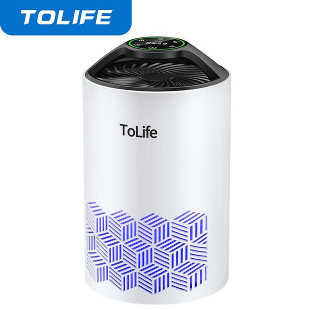 Tolife K1 Air Purifier: HEPA Filter for Pet Allergies & Dust! Portable, Baby-Friendly & Low-Noise Sleep Mode - Perfect for Home & Office