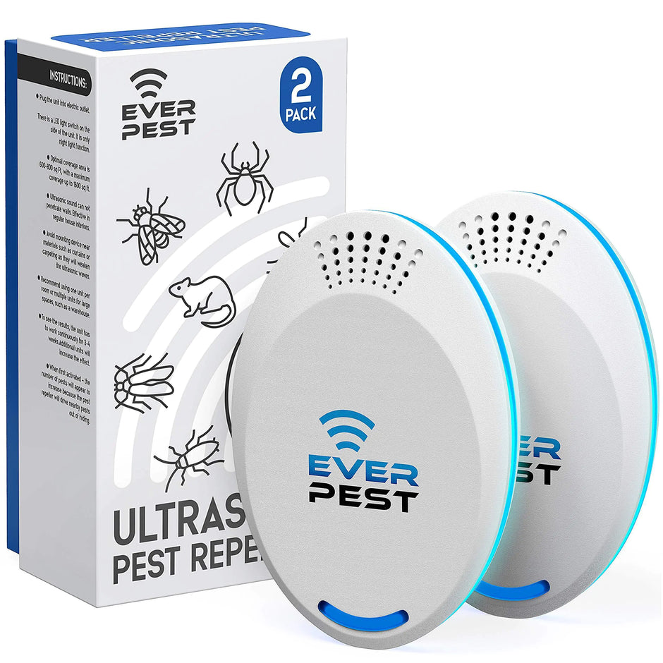 Ultrasonic Pest Repeller Control 2 Pack Plug in Flea Rat Roach Mosquito