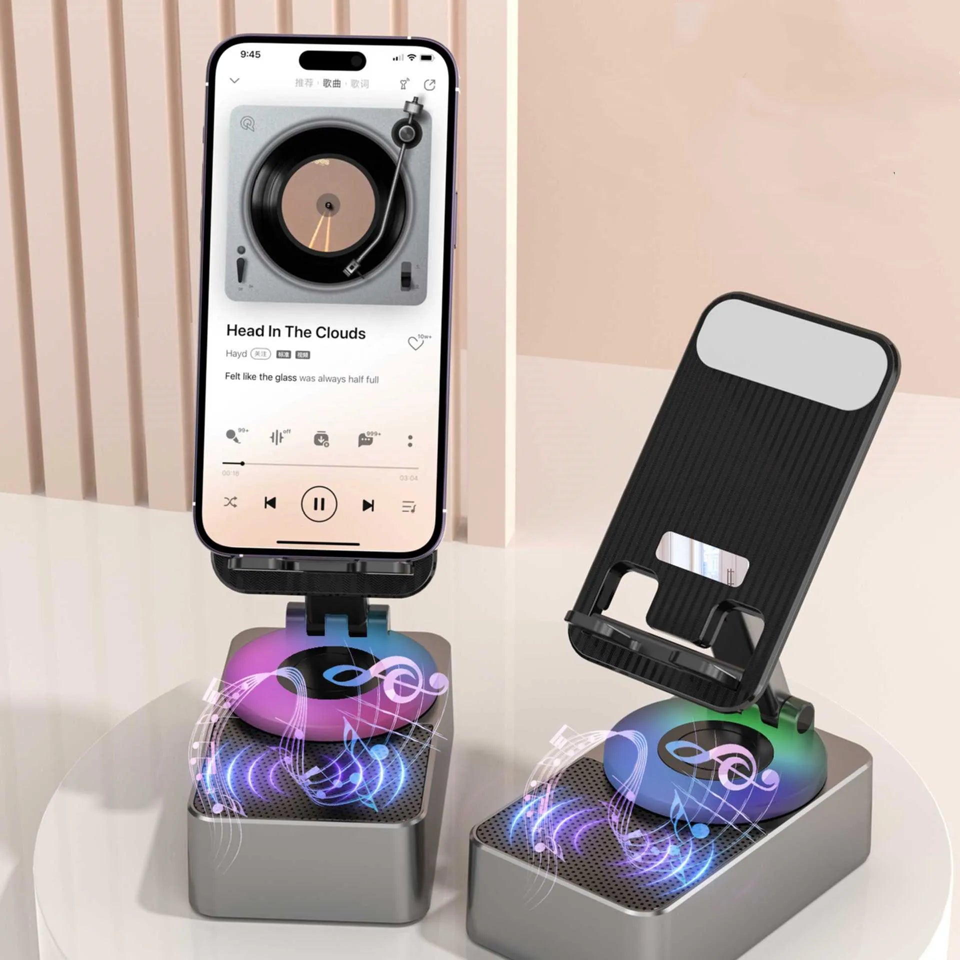 SpinStation 4-in-1 - Bluetooth Speaker, Rotating Stand, and Power Bank