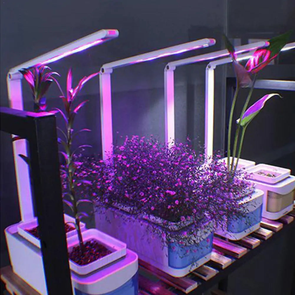 Smart Hydroponic Indoor Herb Garden Kit with LED Growth Light for Flowers and Vegetables