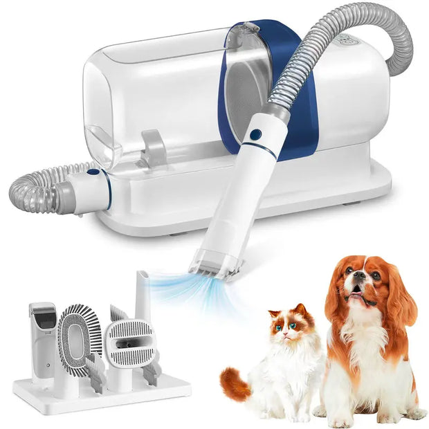 LMVVC Pet Grooming Kit with Vacuum for Dogs and Cats Vacuum Brush