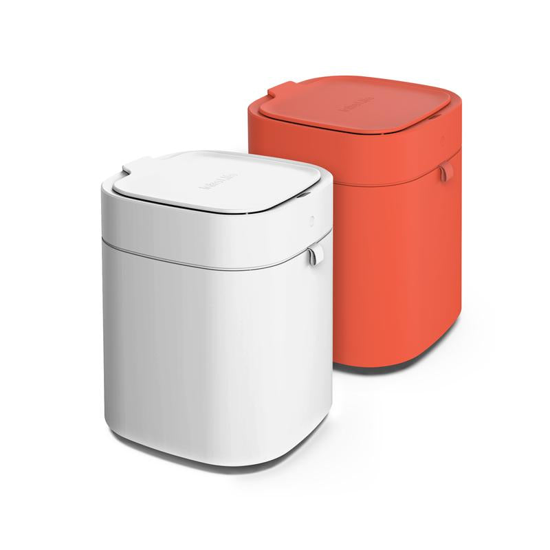 Intrelife Smart Sensor Wastebasket for Living Room Bedroom Kitchen Bathroom 3.5 Gallon Trash Can Self Sealing Auto Refill Smart Bin