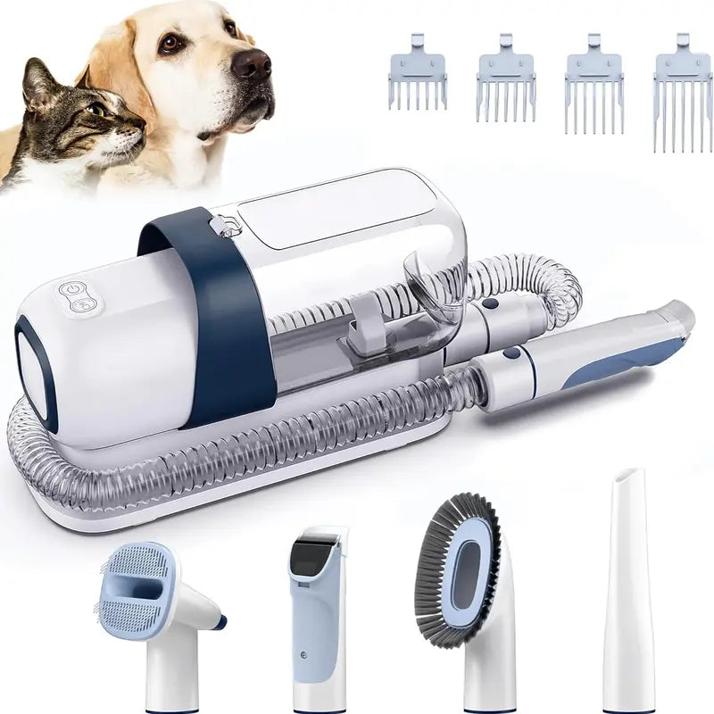 LMVVC Pet Grooming Kit with Vacuum for Dogs and Cats Vacuum Brush