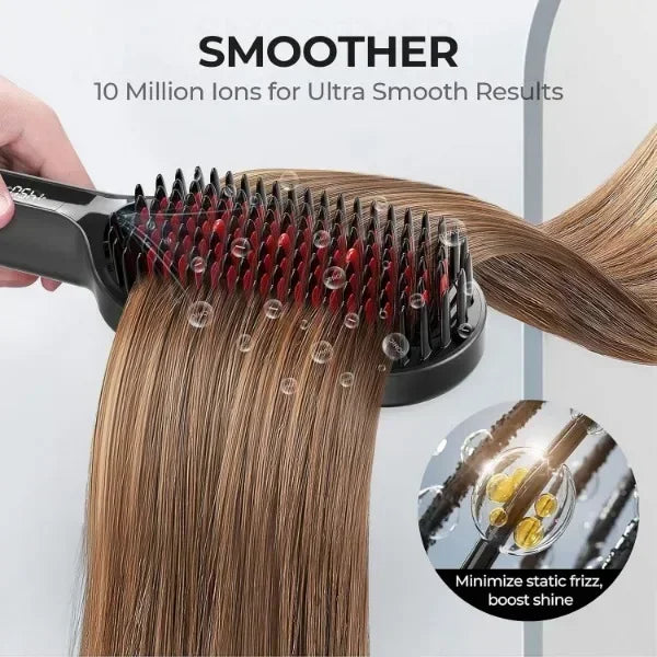 TYMO Ionic Hair Brush Straightener