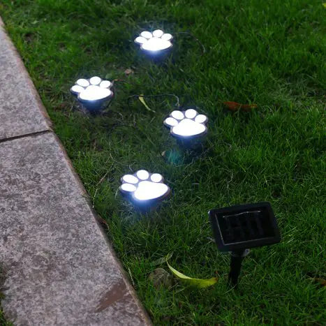 Paw Print Solar Lights